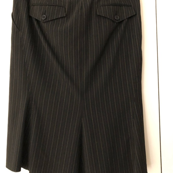 🎉Host Pick🎉NWOT BCBG Maxazria Pinstripe Pencil Hi-Low Skirt - Picture 2 of 5